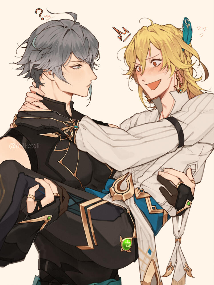 half body + extra character